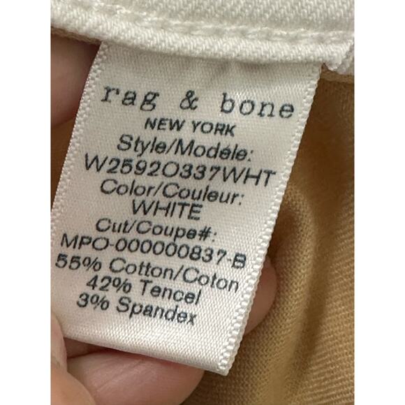 Rag & Bone off white Dre capri cropped jeans size 25 - Picture 4 of 9